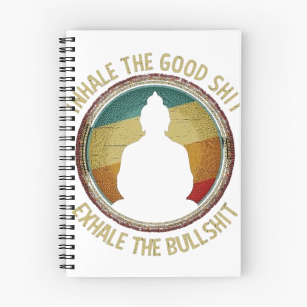 Item preview, Inhale the Good Sht Exhale the Bullsht – Funny Zen Meditation Art designed and sold by pullatejasree.