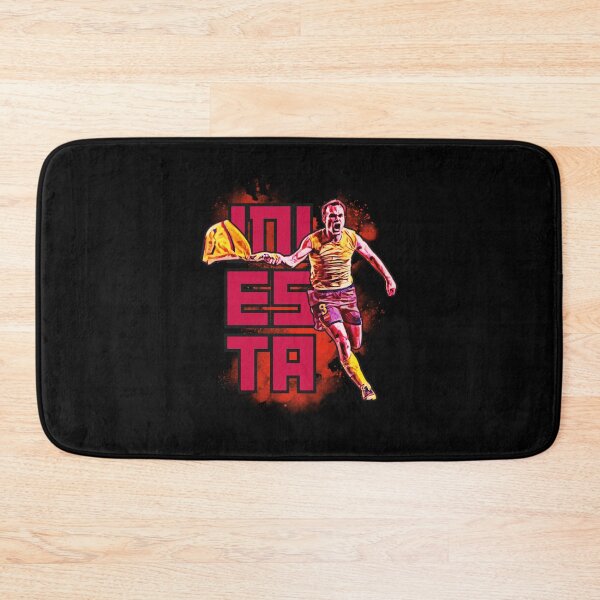 Item preview, Andres Iniesta Bold Typography Action Football Pose designed and sold by Mickieurkett.
