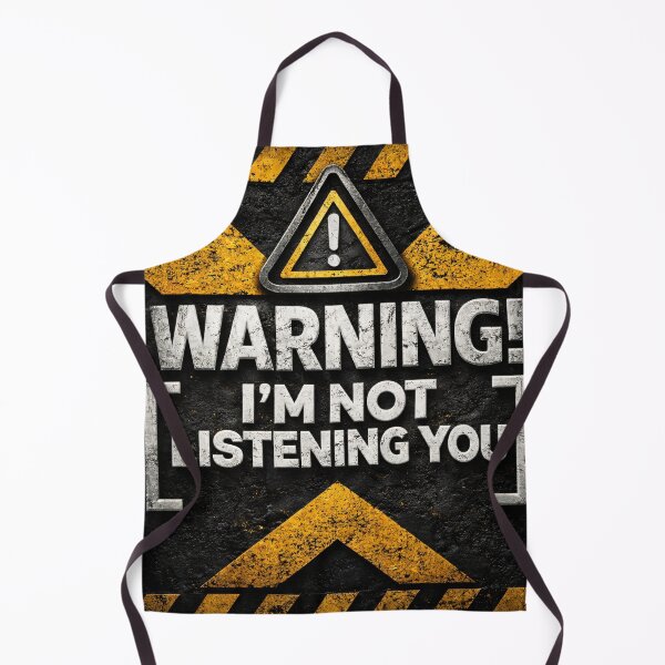 Item preview, Warning Not Listening designed and sold by Kaleidoscope Print.