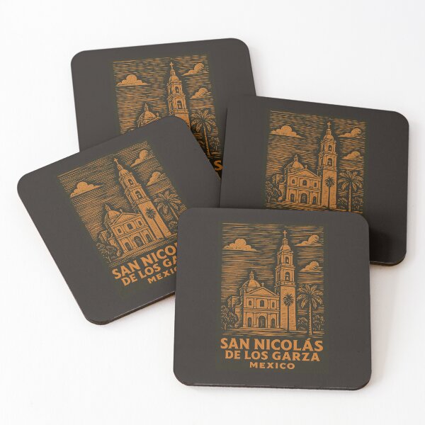 Item preview, San Nicolas de Los Garza Mexico Linocut Style  designed and sold by Thistle-TShop.
