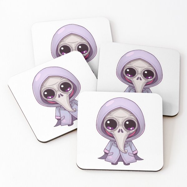 Item preview, Purple Kawaii Plague Doctor Chibi Pastel Goth Cute Sticker Design designed and sold by LintonGriffin.