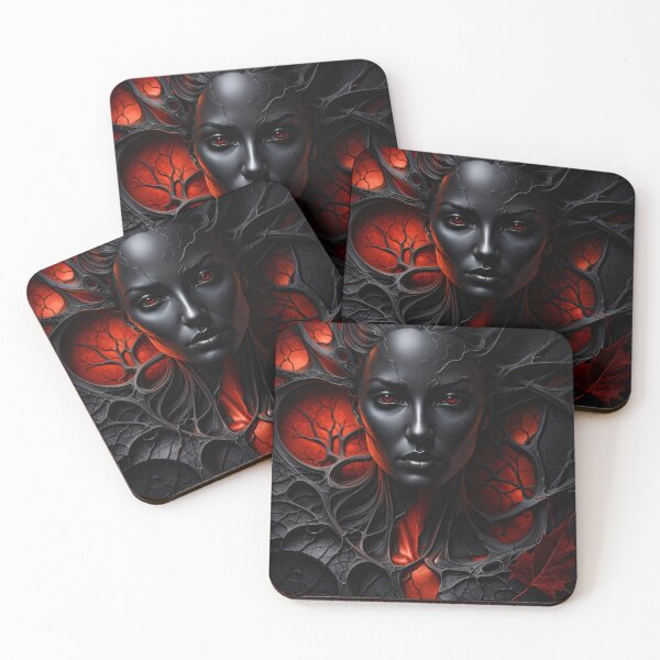 Item preview, Crimson Web Siren designed and sold by Kaleidoscope Print.