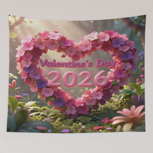Item preview, Valentine's Day 2026 Art Print - Futuristic Love Poster - Digital Glitch Romance designed and sold by BlackAndBrown.