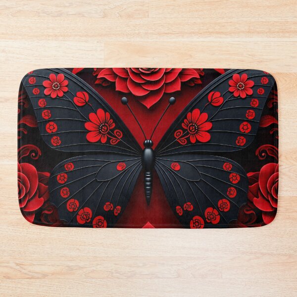 Item preview, Crimson Rose Butterfly designed and sold by Kaleidoscope Print.
