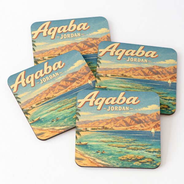 Item preview, Aqaba – Vintage Red Sea Travel Poster designed and sold by Klysztof.
