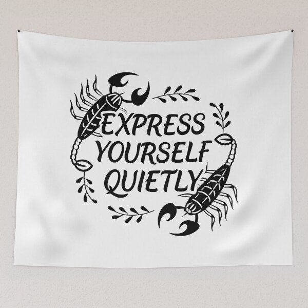Item preview, Express Yourself Quietly Scorpion Minimalism designed and sold by Jirada.