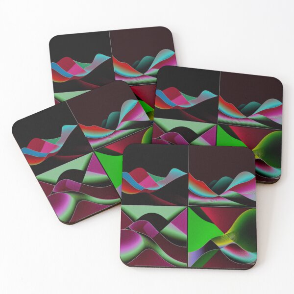 Item preview, four currents solarize 2 colorful geometric abstract design designed and sold by SmashingDeals.