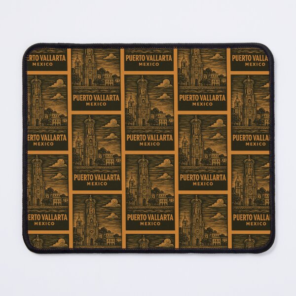 Item preview, Puerto Vallarta Mexico Linocut Style designed and sold by Thistle-TShop.
