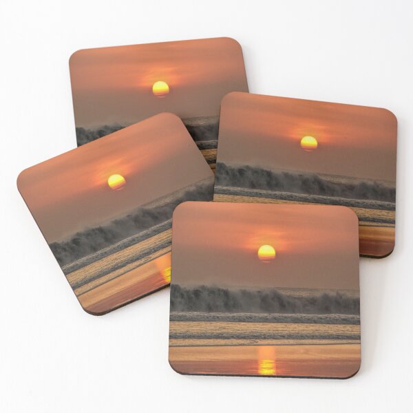 Item preview, Sunset sea waves wall decor art  designed and sold by Natart1004.