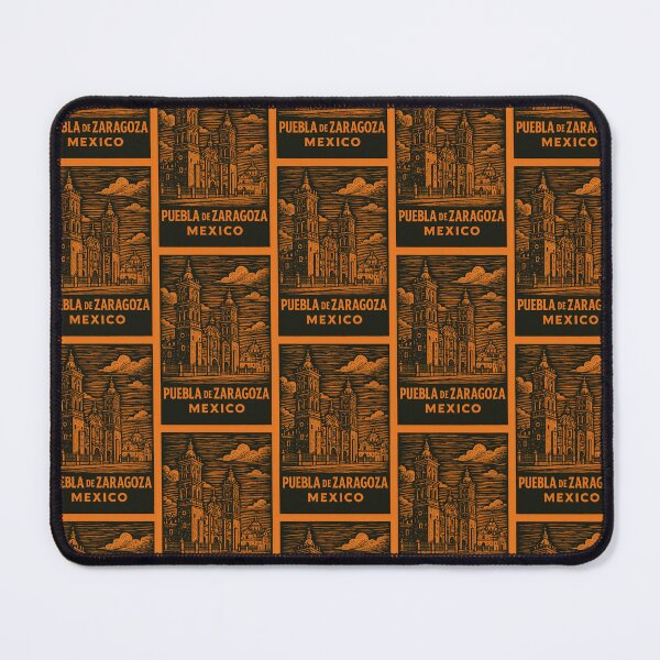 Item preview, Puebla de Zaragoza Mexico Linocut Style designed and sold by Thistle-TShop.