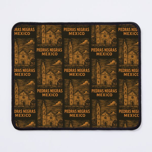 Item preview, Piedras Negras Mexico Linocut Style designed and sold by Thistle-TShop.