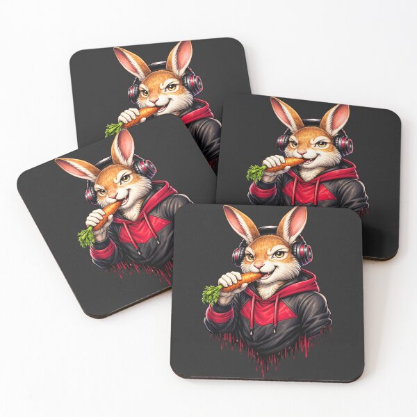 Item preview, Healthy Flex Rabbit with Carrot – Fitness Streetwear Lifestyle Animal Art designed and sold by ColorSplash123.