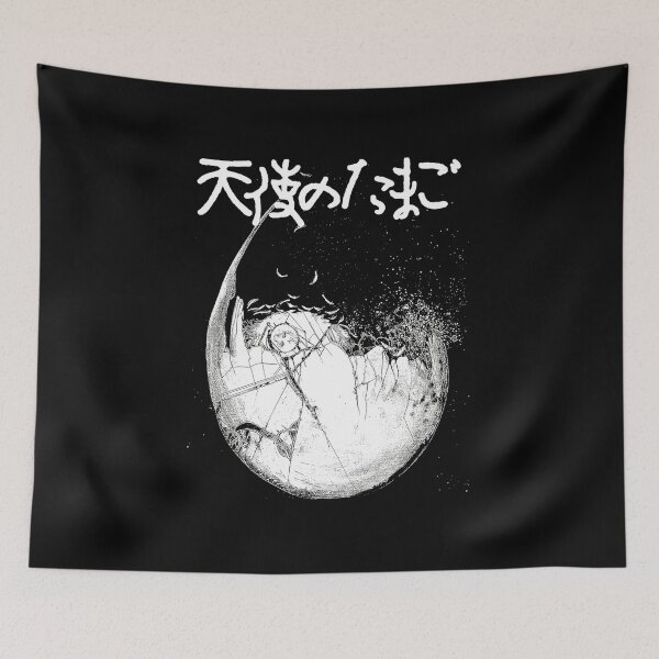 Item preview, Angel's Egg Japanese Text Sacred Shell Scene designed and sold by Aliciestica.
