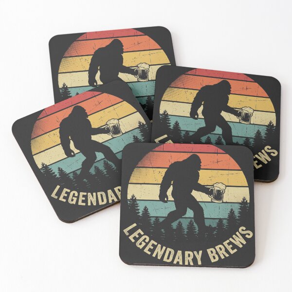 Item preview, Legendary Brews Bigfoot Sasquatch Drinking Beer designed and sold by AdyKurniawan.