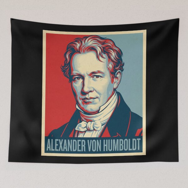 Item preview, Alexander von Humboldt Hope Style Retro Poster Art  designed and sold by Anya Byron.