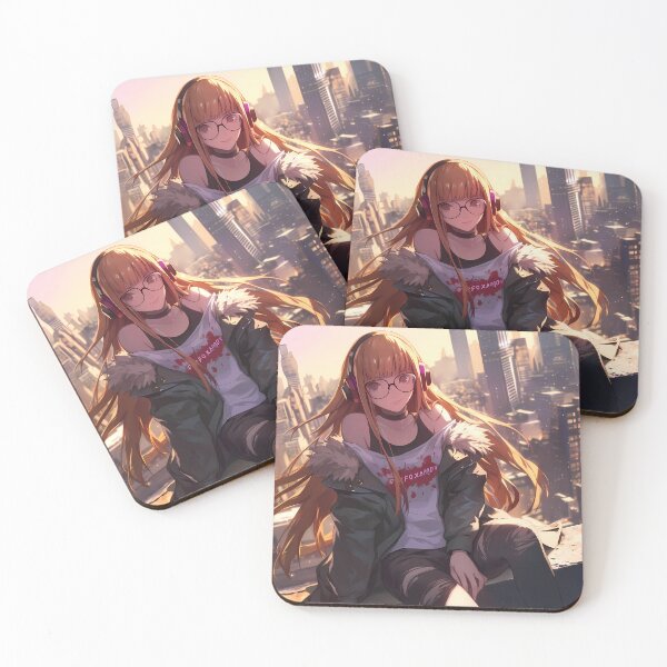 Item preview, Futaba Sakura Persona 5 Game Anime Tech City Girl designed and sold by CarlosBender.