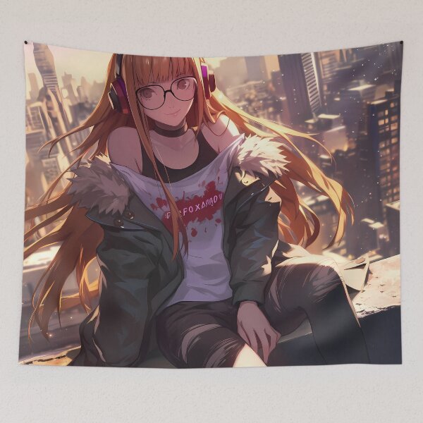 Item preview, Futaba Sakura Persona 5 Game Anime Tech City Girl designed and sold by CarlosBender.