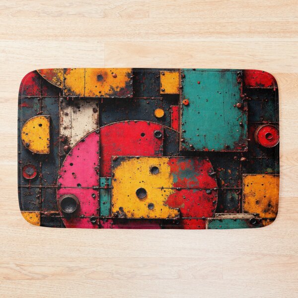 Item preview, Rusty Color Block Geometry designed and sold by Kaleidoscope Print.
