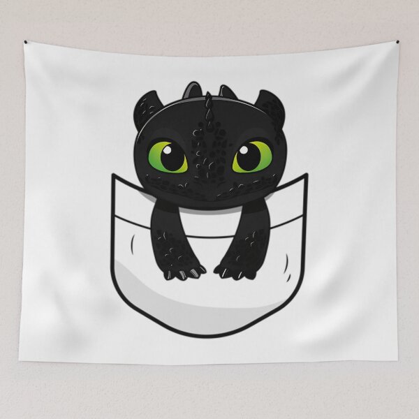 Item preview, Toothless In Pocket - How To Train Your Dragon designed and sold by Focal-design.