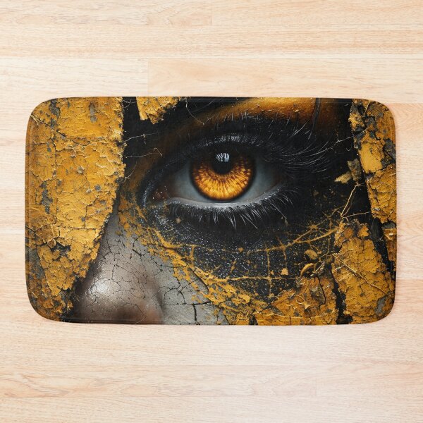 Item preview, Cracked Gold Eye Portrait designed and sold by Kaleidoscope Print.