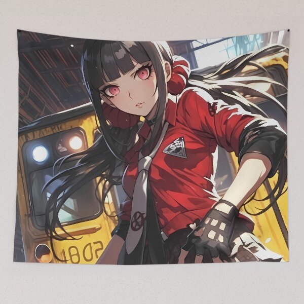Item preview, Maki Harukawa Danganronpa Anime Girl Urban Combat Dark Intense designed and sold by CarlosBender.