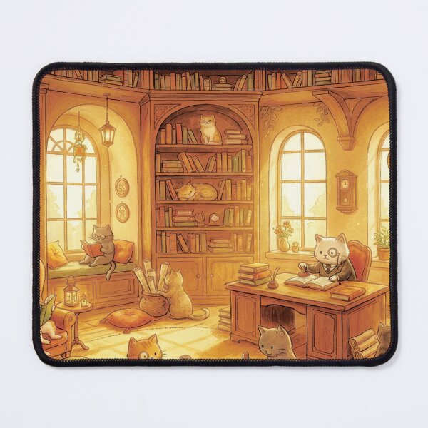 Item preview, Cats in a Cozy Library designed and sold by viper2605.