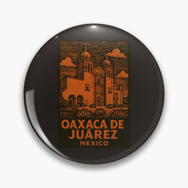 Item preview, Oaxaca de Juarez Mexico Linocut Style  designed and sold by Thistle-TShop.