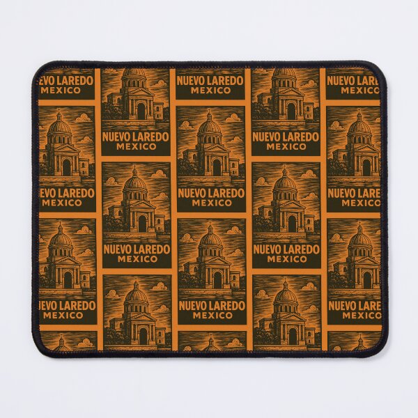 Item preview, Nuevo Laredo Mexico Linocut Style  designed and sold by Thistle-TShop.