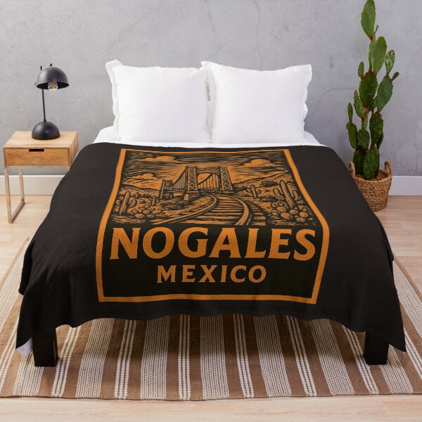 Item preview, Nogales Mexico Linocut Style  designed and sold by Thistle-TShop.