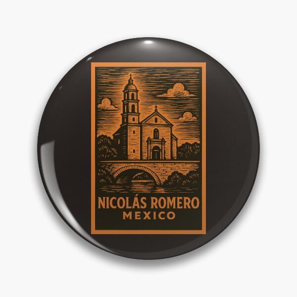Item preview, Nicolas Romero Mexico Linocut Style  designed and sold by Thistle-TShop.