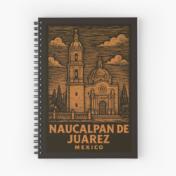 Item preview, Naucalpan de Juarez Mexico Linocut Style  designed and sold by Thistle-TShop.