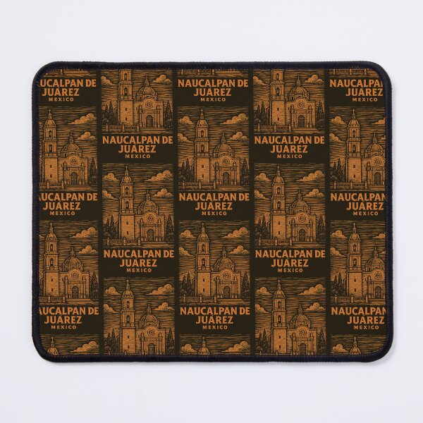 Item preview, Naucalpan de Juarez Mexico Linocut Style  designed and sold by Thistle-TShop.