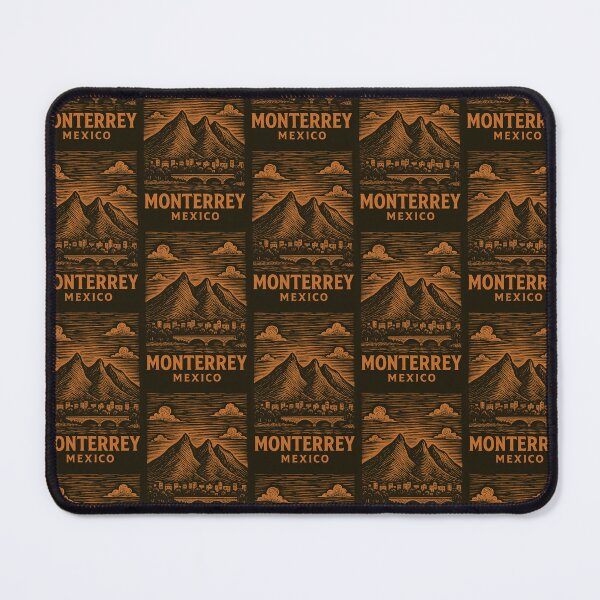Item preview, Monterrey Mexico Linocut Style  designed and sold by Thistle-TShop.