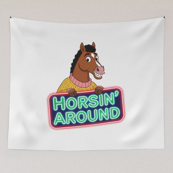 Item preview, BoJack Horseman Horsin Around Logo Retro designed and sold by Virginalstonn.