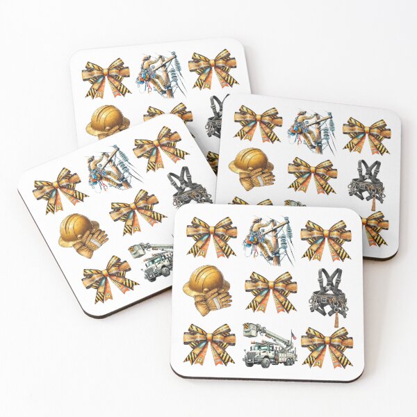 Item preview, Lineman Coquette Bows and Electrical Equipment Watercolor designed and sold by MeStudio911.