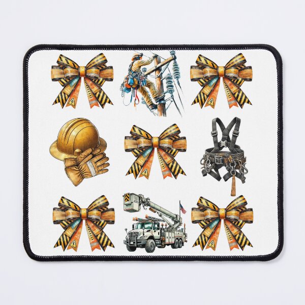 Item preview, Lineman Coquette Bows and Electrical Equipment Watercolor designed and sold by MeStudio911.