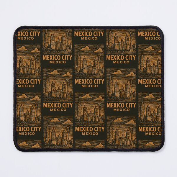 Item preview, Mexico City Mexico Linocut Style designed and sold by Thistle-TShop.