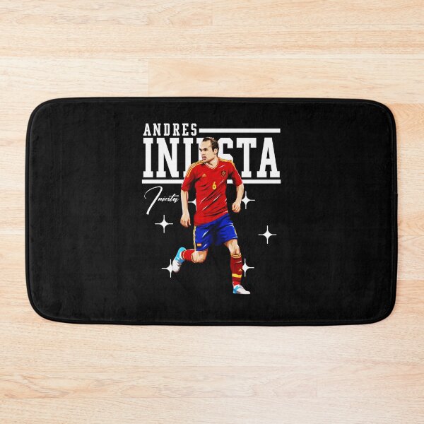 Item preview, Andres Iniesta Spain Jersey Running Football Pose designed and sold by Mickieurkett.