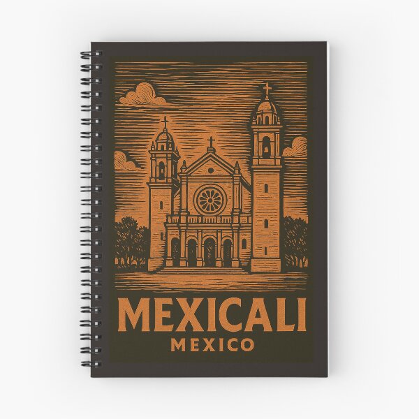 Item preview, Mexicali Mexico Linocut Style  designed and sold by Thistle-TShop.