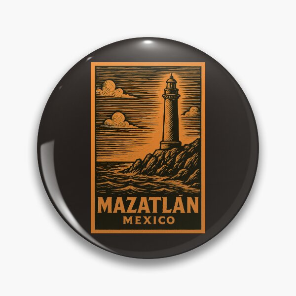 Item preview, Mazatlan Mexico Linocut Style  designed and sold by Thistle-TShop.