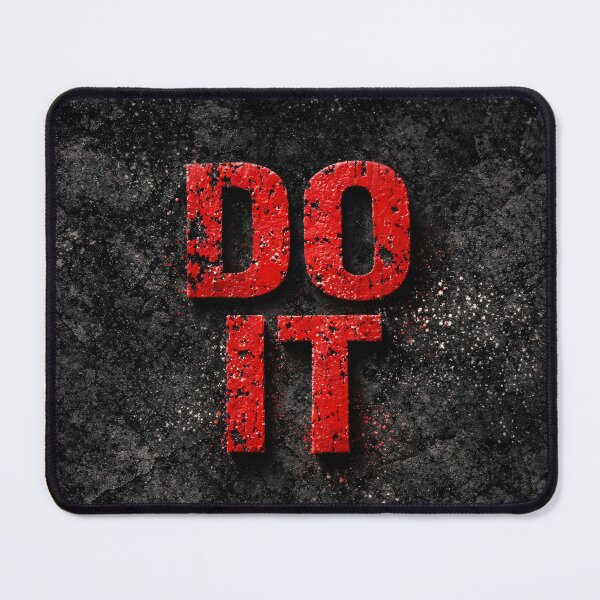 Item preview, Do It Grunge Red Type designed and sold by Kaleidoscope Print.
