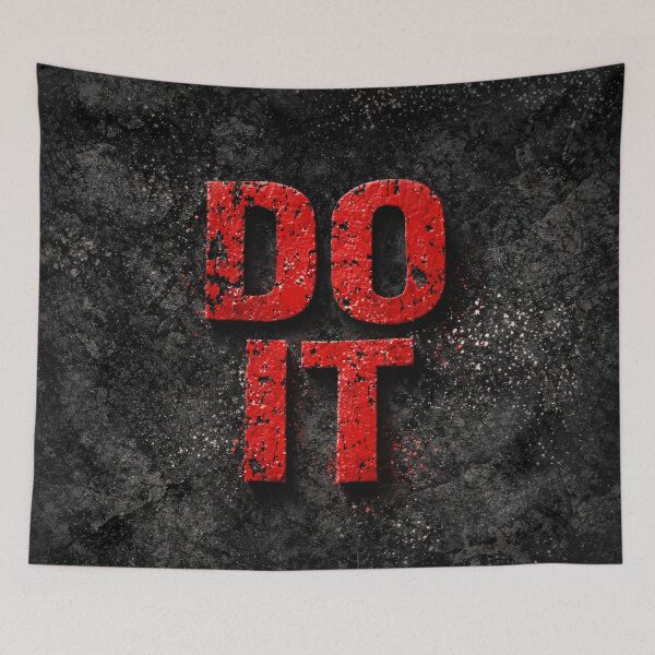 Item preview, Do It Grunge Red Type designed and sold by Kaleidoscope Print.