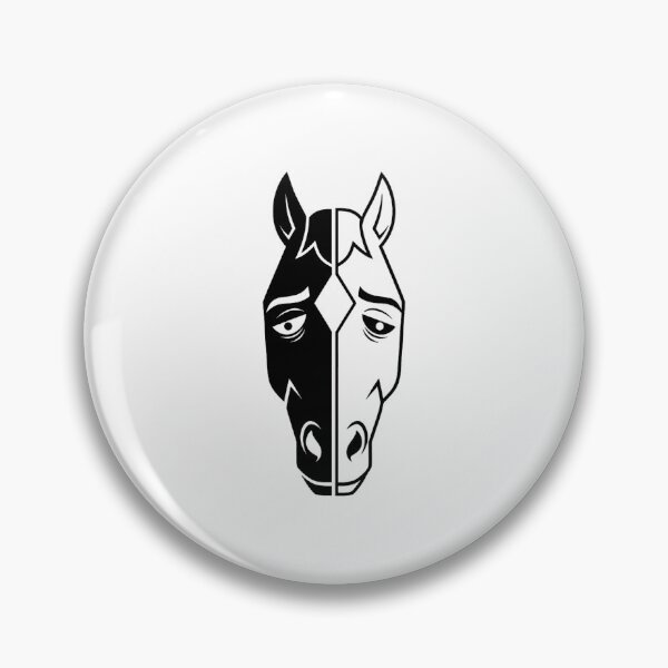 Artikelvorschau, BoJack Horseman Minimal Line Face Illustration entworfen und verkauft von Virginalstonn.