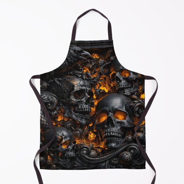 Item preview, Ember Skulls & Raven designed and sold by Kaleidoscope Print.