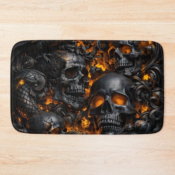 Item preview, Ember Skulls & Raven designed and sold by Kaleidoscope Print.