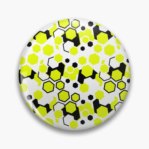 Item preview, Neon Hex - Cell - YELLOW Honeycomb Geometric Mosaic designed and sold by The Nomadic Designs.