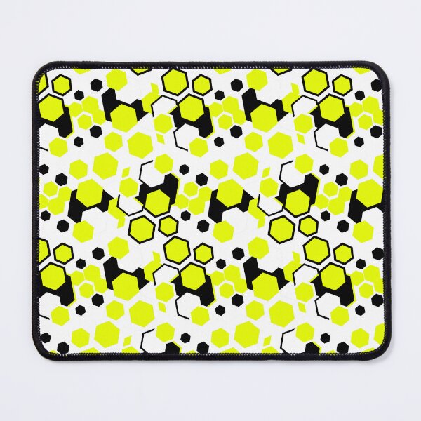 Item preview, Neon Hex - Cell - YELLOW Honeycomb Geometric Mosaic designed and sold by The Nomadic Designs.