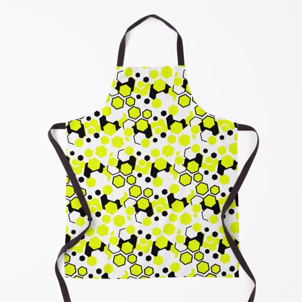 Item preview, Neon Hex - Cell - YELLOW Honeycomb Geometric Mosaic designed and sold by The Nomadic Designs.