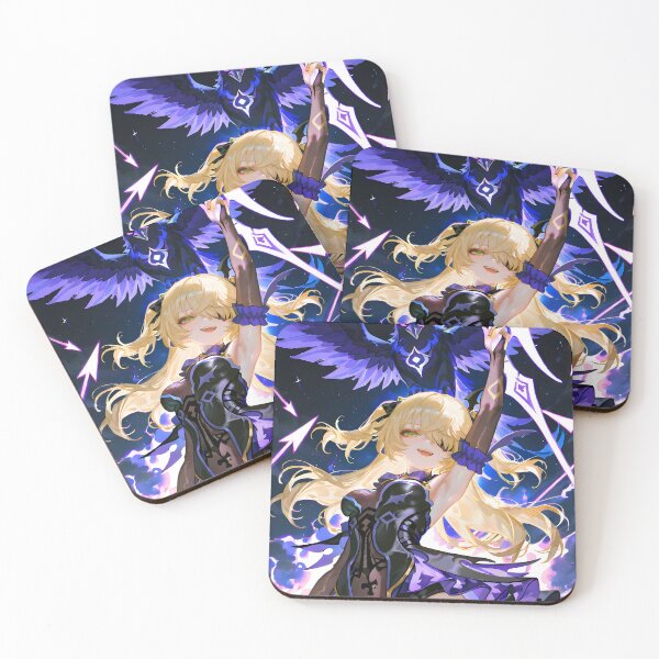 Item preview, Fischl Genshin Impact Raven Lightning Night Sky designed and sold by CarlosBender.