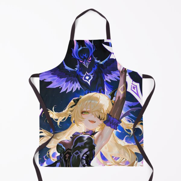 Item preview, Fischl Genshin Impact Raven Lightning Night Sky designed and sold by CarlosBender.